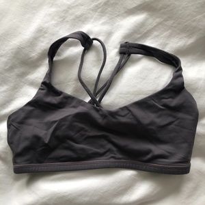 lululemon free to be bra, size 6 in grey